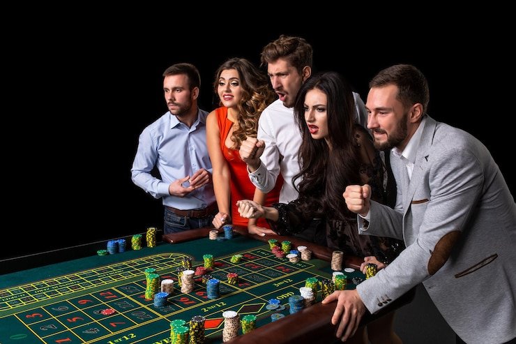 Mesin slot digital modern menampilkan kombinasi warna terang dan interface menarik pengguna